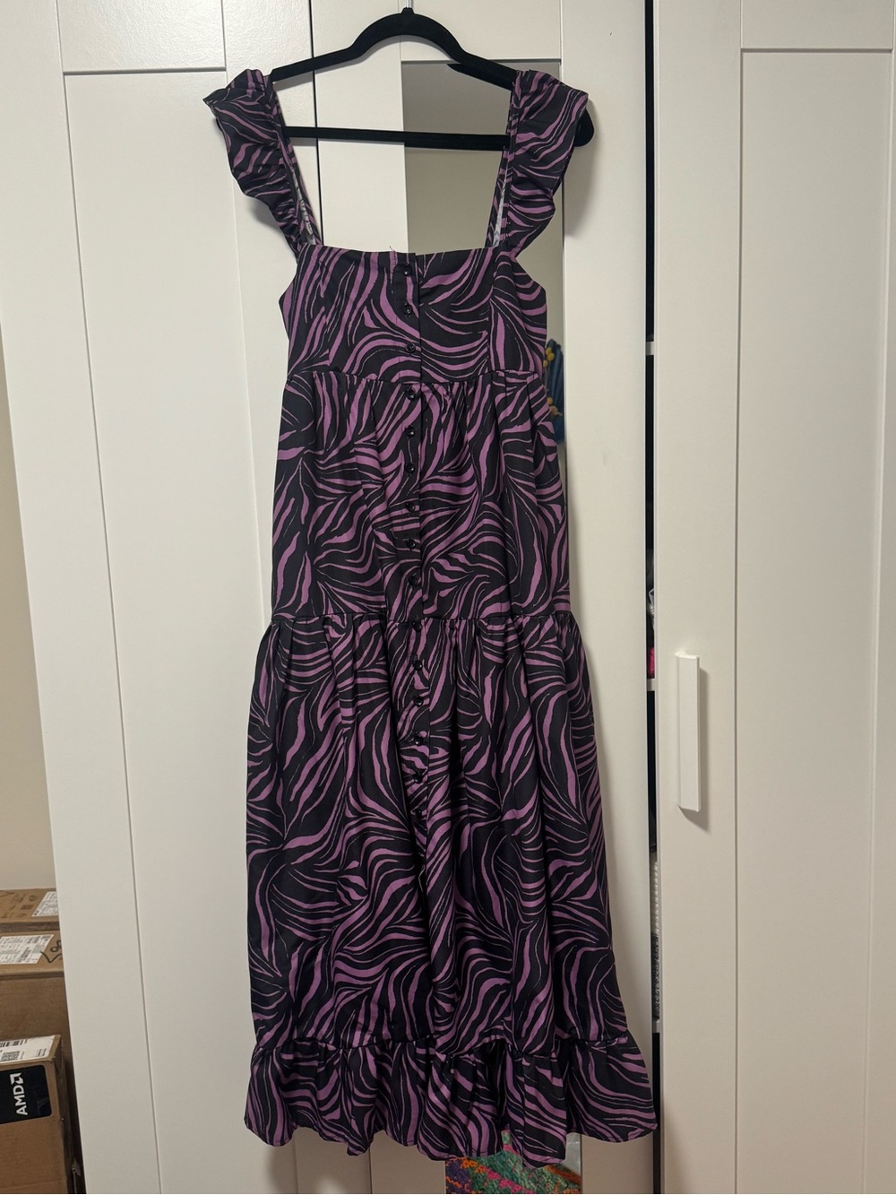 Shopbop Purple Wave-Print Sundress